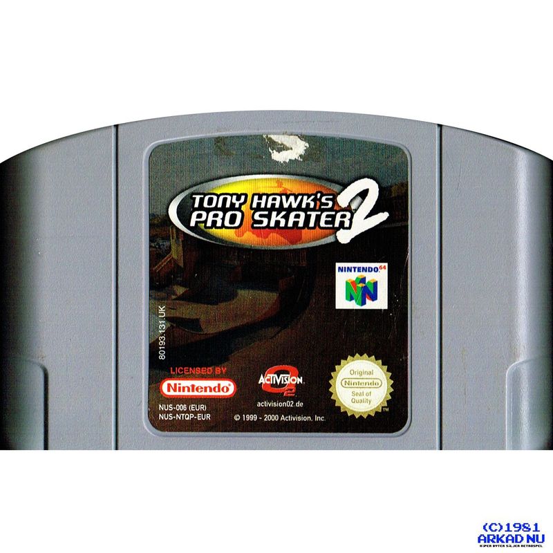 TONY HAWK PRO SKATER 2 N64