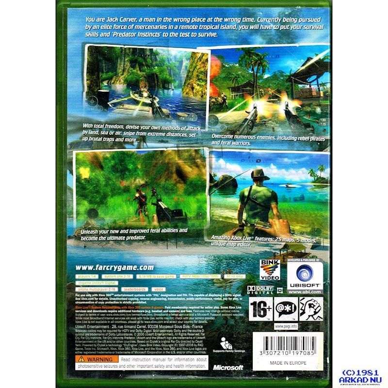 FARCRY INSTINCTS PREDATOR XBOX 360