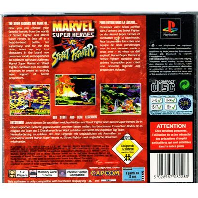 MARVEL SUPER HEROES VS STREET FIGHTER PS1