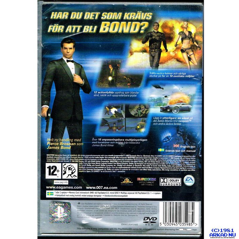 JAMES BOND 007 NIGHTFIRE PS2 PLATINUM