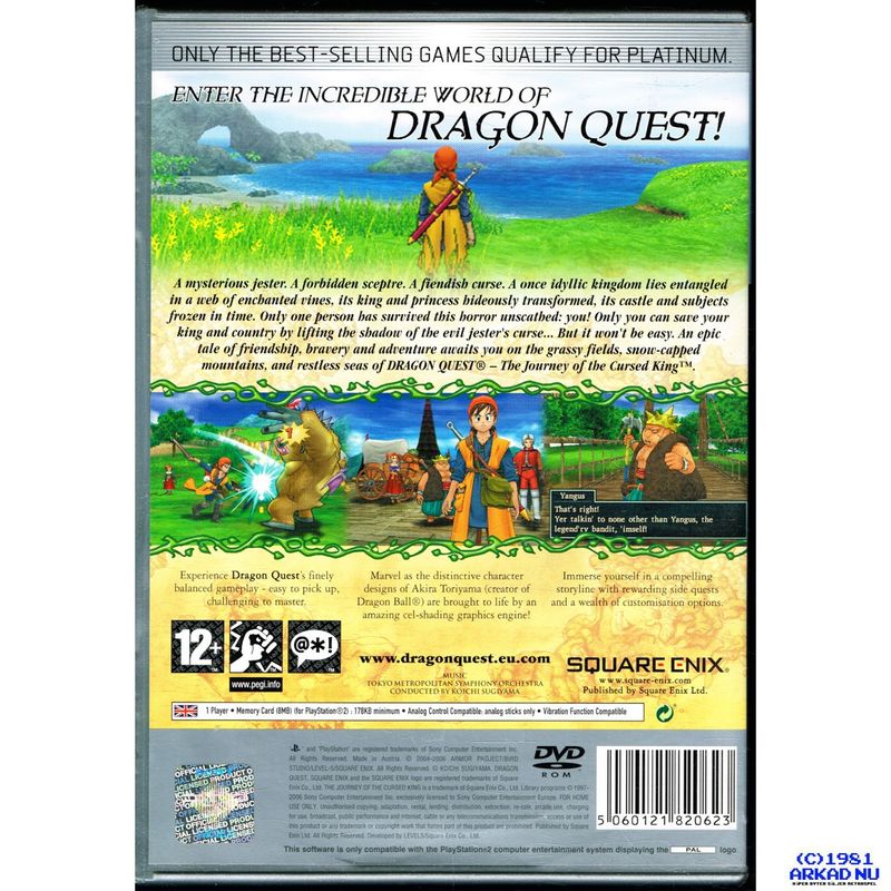 DRAGON QUEST THE JOURNEY OF THE CURSED KING PS2