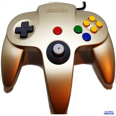 HANDKONTROLL N64 ORIGINAL GULD