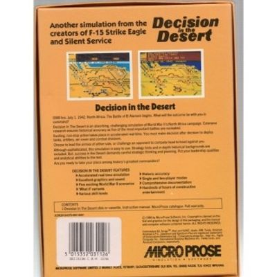 DECISION IN THE DESERT C64 DISK