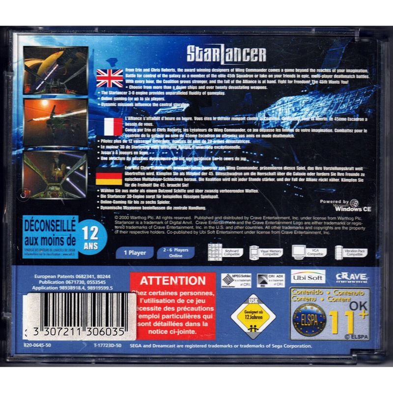 STARLANCER DREAMCAST