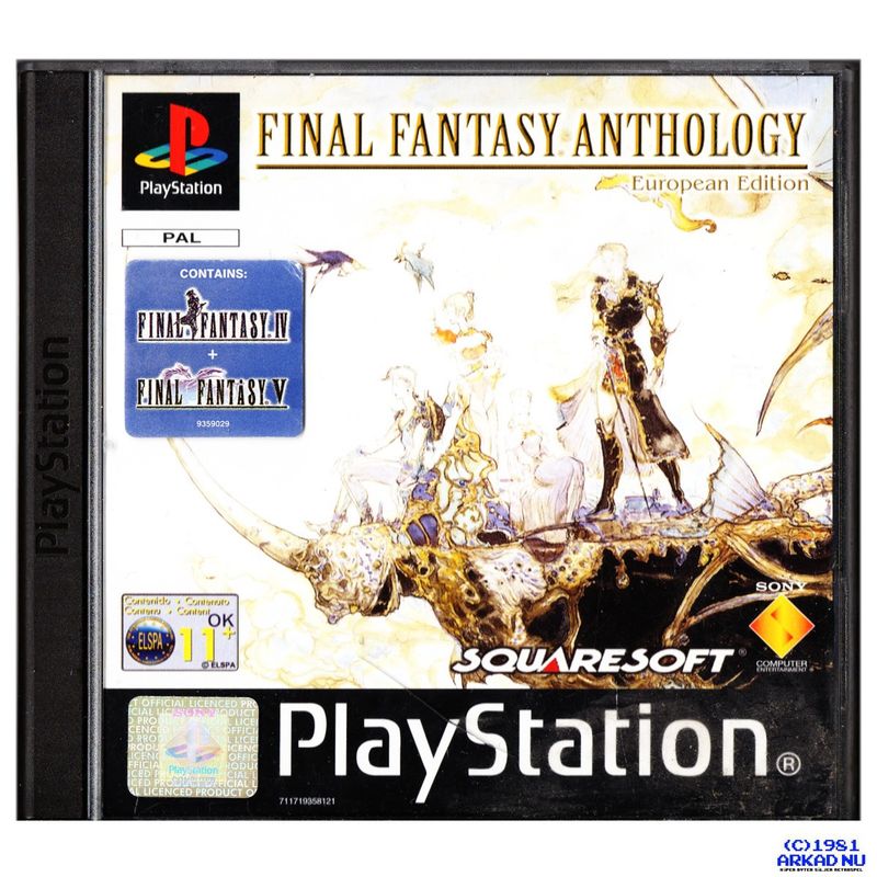 FINAL FANTASY ANTHOLOGY EUROPEAN EDITION PS1