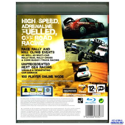 COLIN MCRAE DIRT PS3