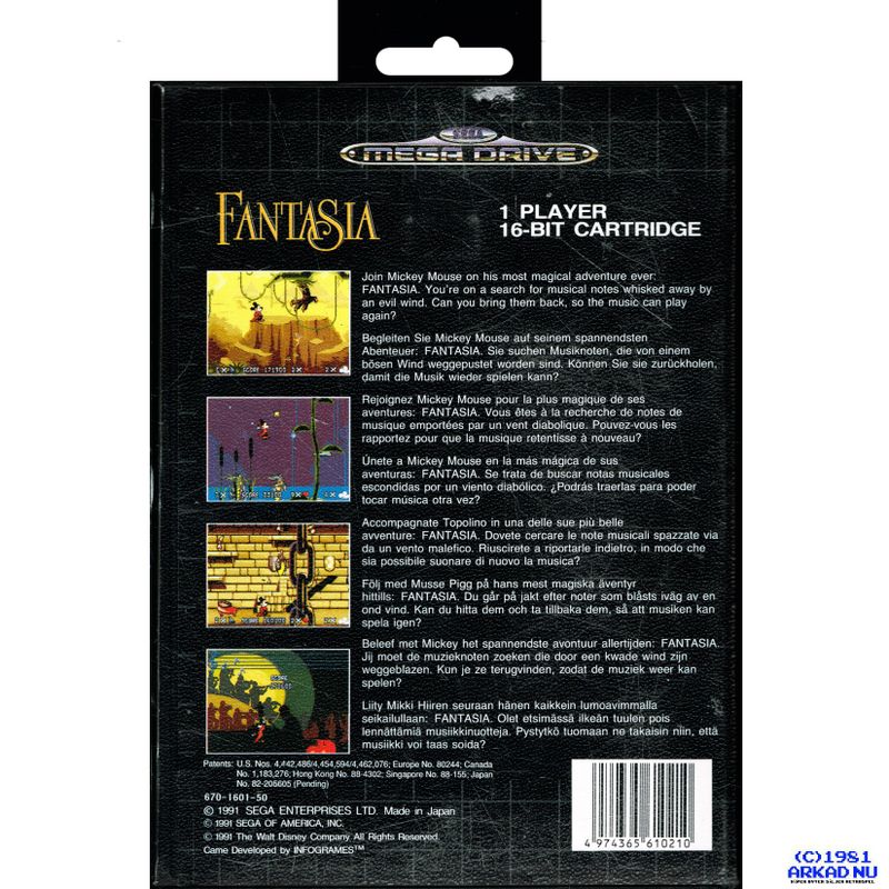 FANTASIA MEGADRIVE