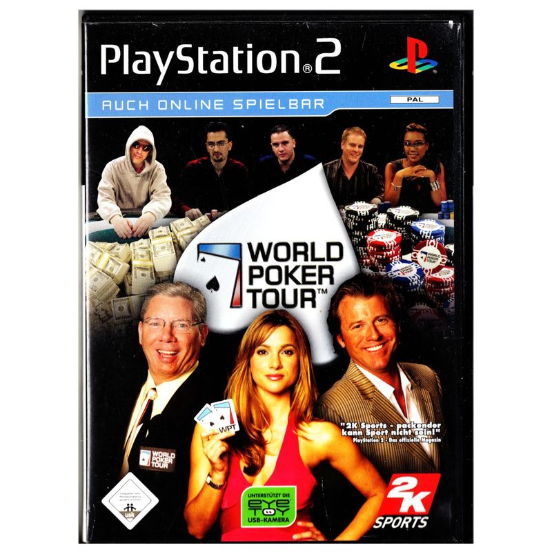 WORLD POKER TOUR PS2 TYSK