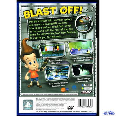 JIMMY NEUTRON BOY GENIUS PS2