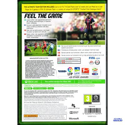 FIFA 15 ULTIMATE TEAM EDITION XBOX 360