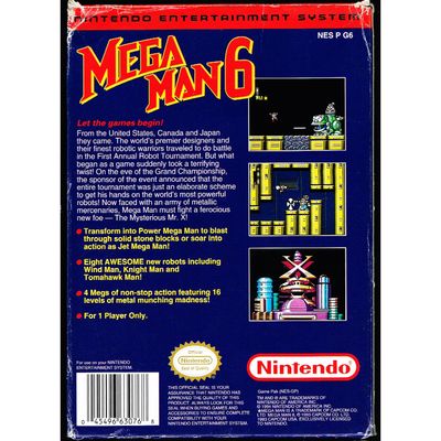 MEGA MAN 6 NES REV-A USA