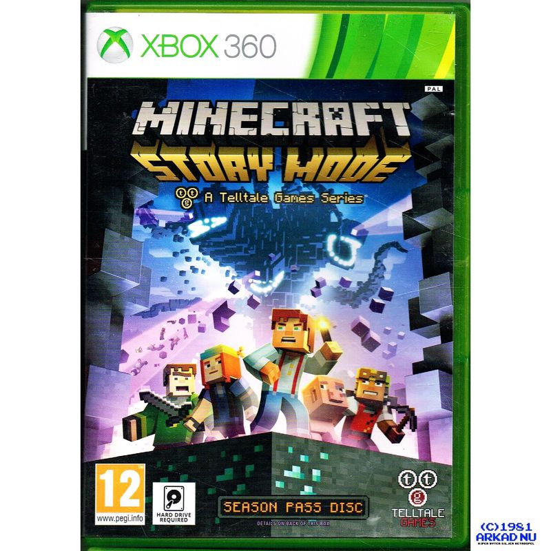 MINECRAFT STORY MODE SEASON PASS DISC XBOX 360