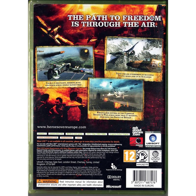 HEROES OVER EUROPE XBOX 360