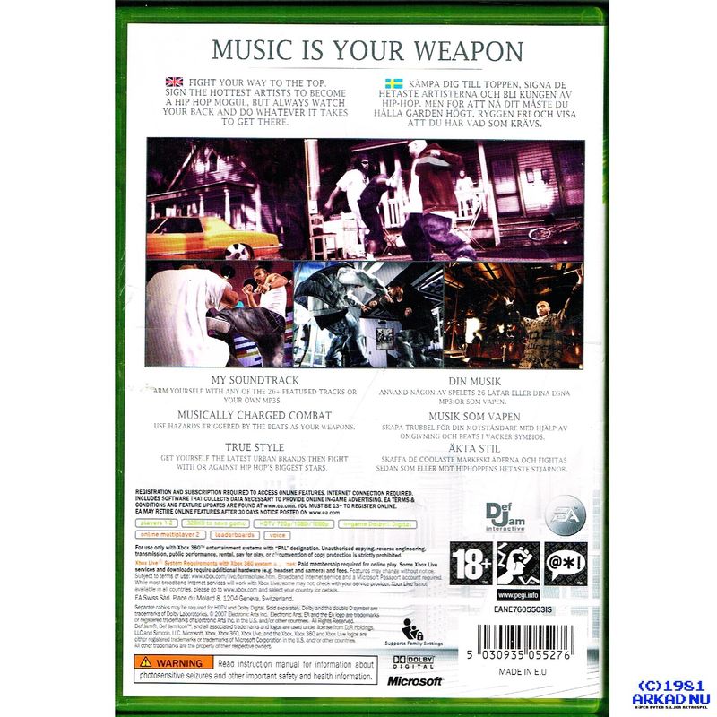 DEFJAM ICON XBOX 360