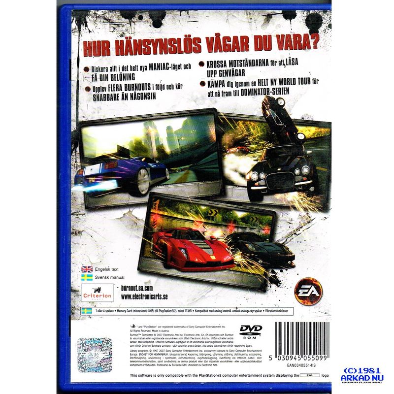 BURNOUT DOMINATOR PS2 