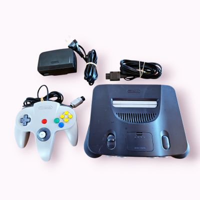 NINTENDO 64 BASENHET MED ORGINAL HANDKONTROLL MED BRA SPAK