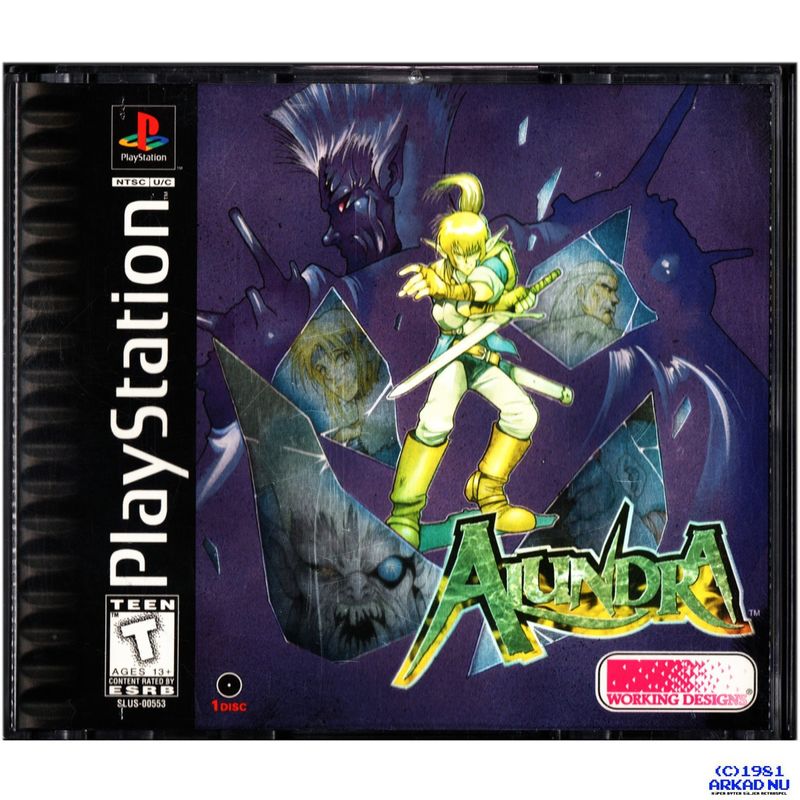 ALUNDRA PS1 NTSC USA