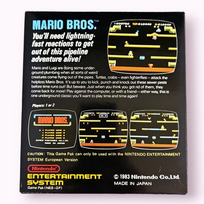 MARIO BROS NES SCN 5 skruvars svensk första utgåva