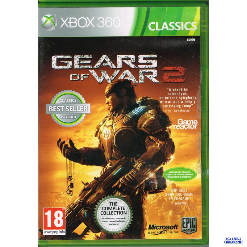 GEARS OF WAR 2 XBOX 360 CLASSICS