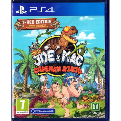 NEW JOE & MAC CAVEMAN NINJA T-REX EDITION PS4