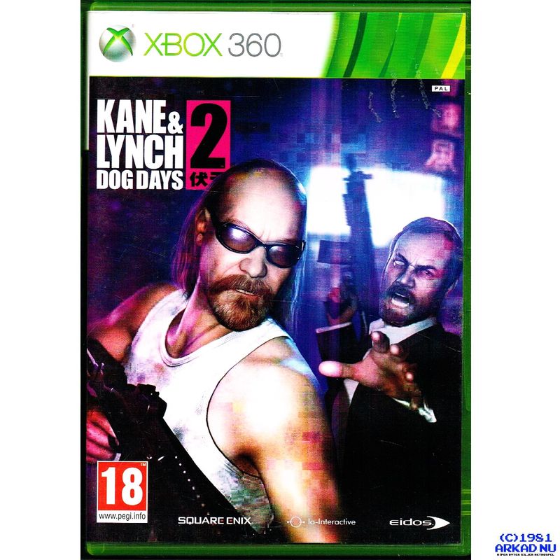 KANE & LYNCH 2 DOG DAYS XBOX 360