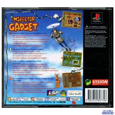 INSPECTOR GADGET GADGETS CRAZY MAZE PS1