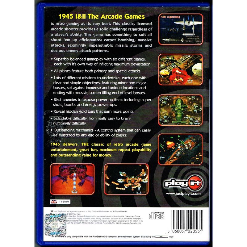 1945  I & II THE ARCADE GAMES PS2