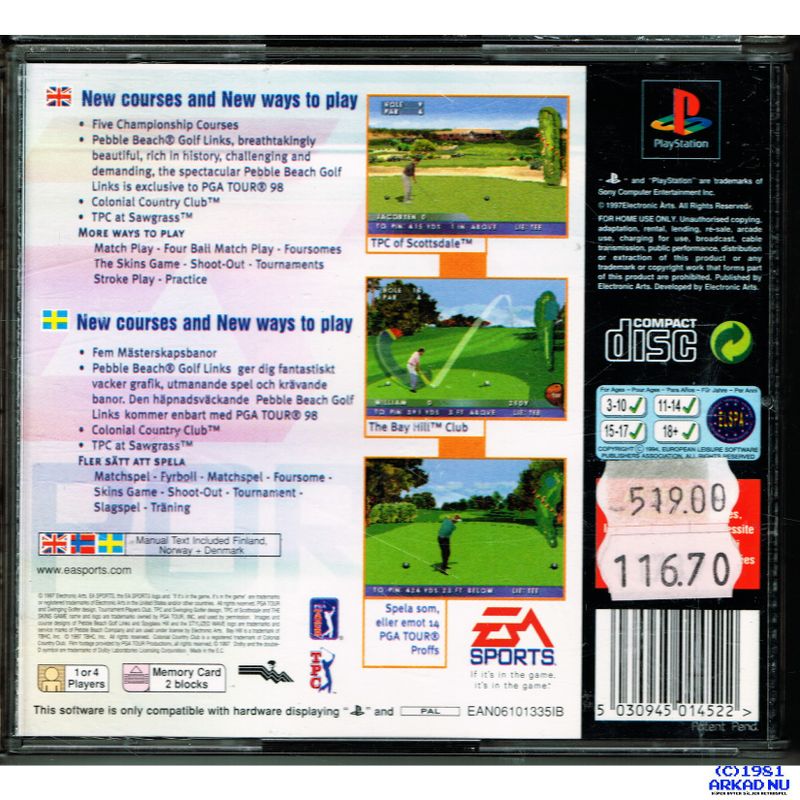 PGA TOUR 98 PS1