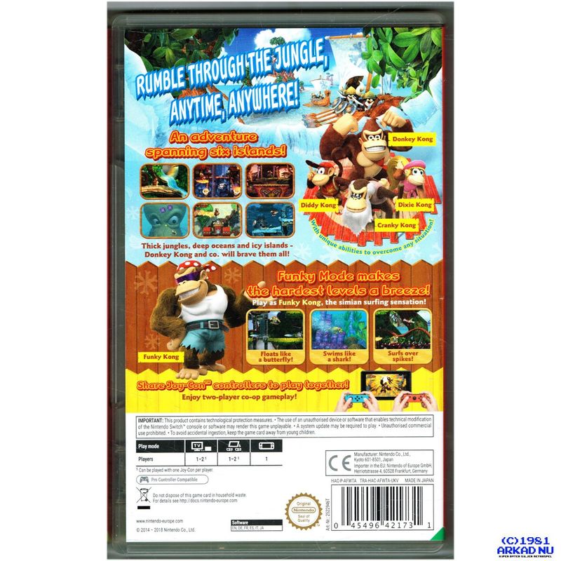 DONKEY KONG COUNTRY TROPICAL FREEZE SWITCH