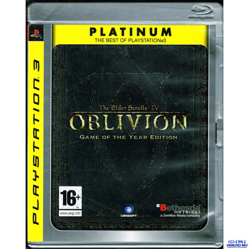 THE ELDER SCROLLS IV OBLIVION GAME OF THE YEAR EDITION PS3