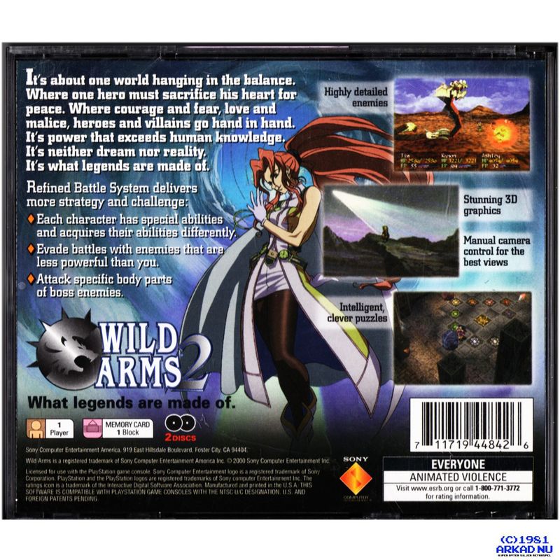 WILD ARMS 2 PS1 NTSC USA