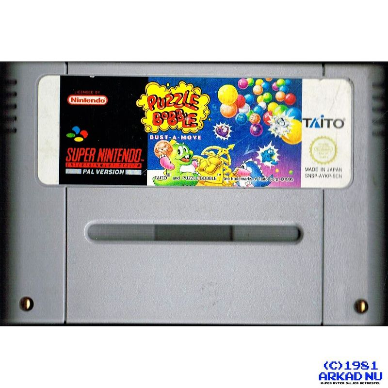 PUZZLE BOBBLE BUST-A-MOVE SNES SCN