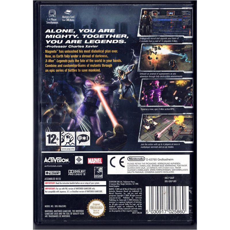 X-MEN LEGENDS GAMECUBE