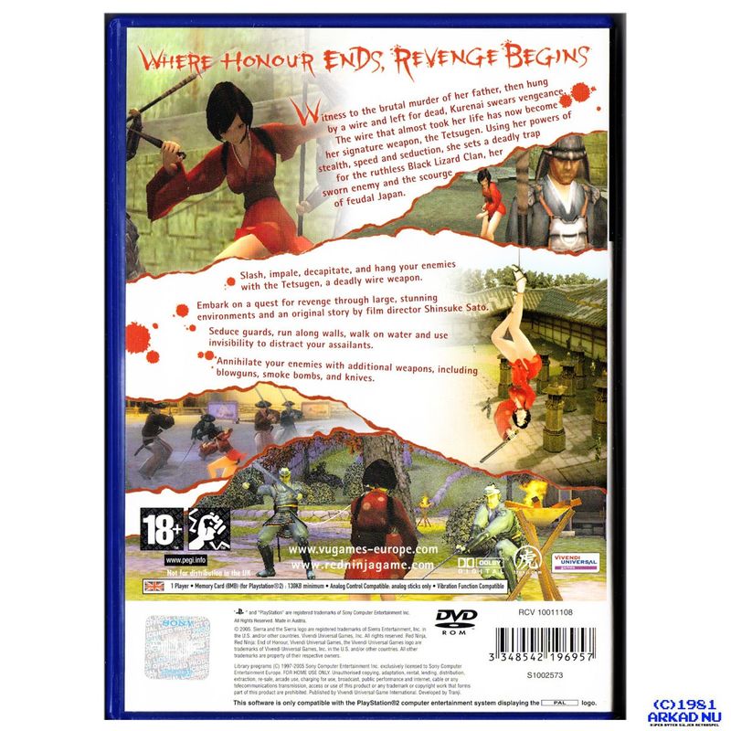 RED NINJA END OF HONOR PS2