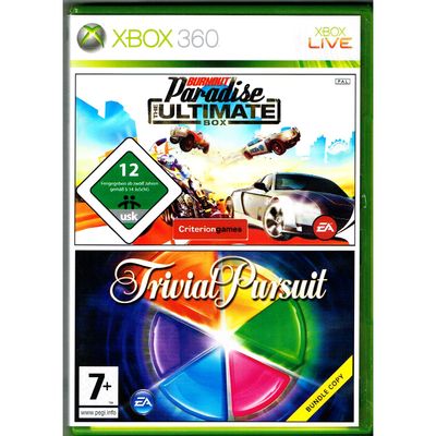 BURNOUT PARADISE THE ULTIMATE BOX + TRIVIAL PURSUIT XBOX 360