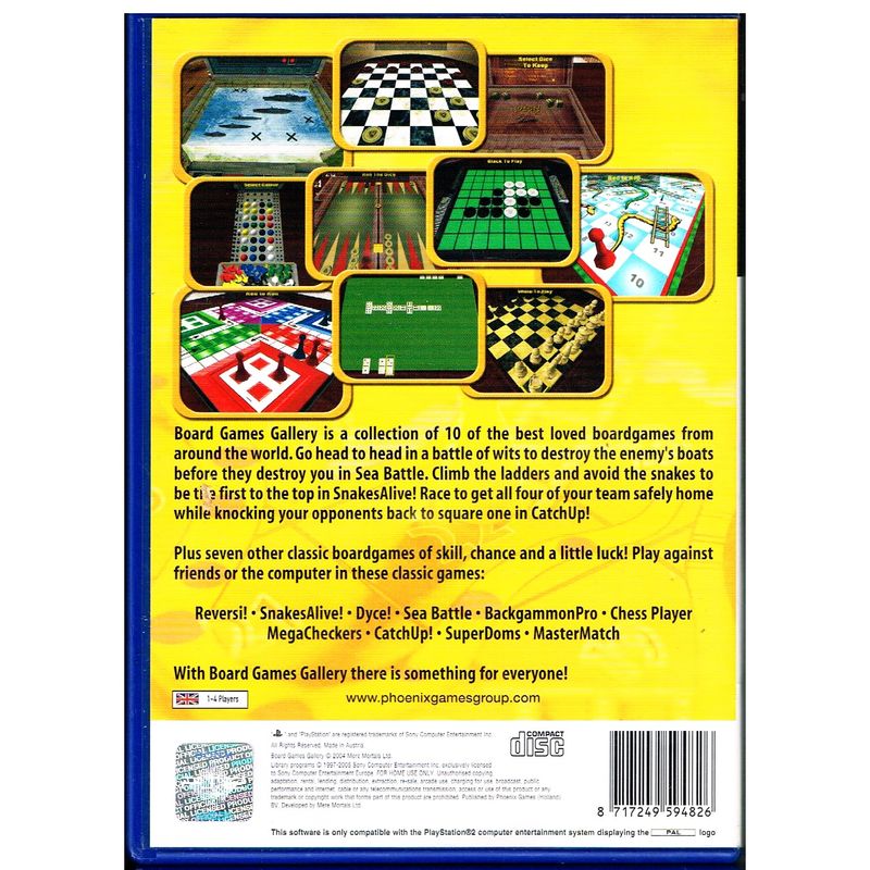 BOARD GAMES GALLERY PS2