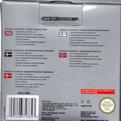 GAMEBOY ADVANCE SP BLÅ