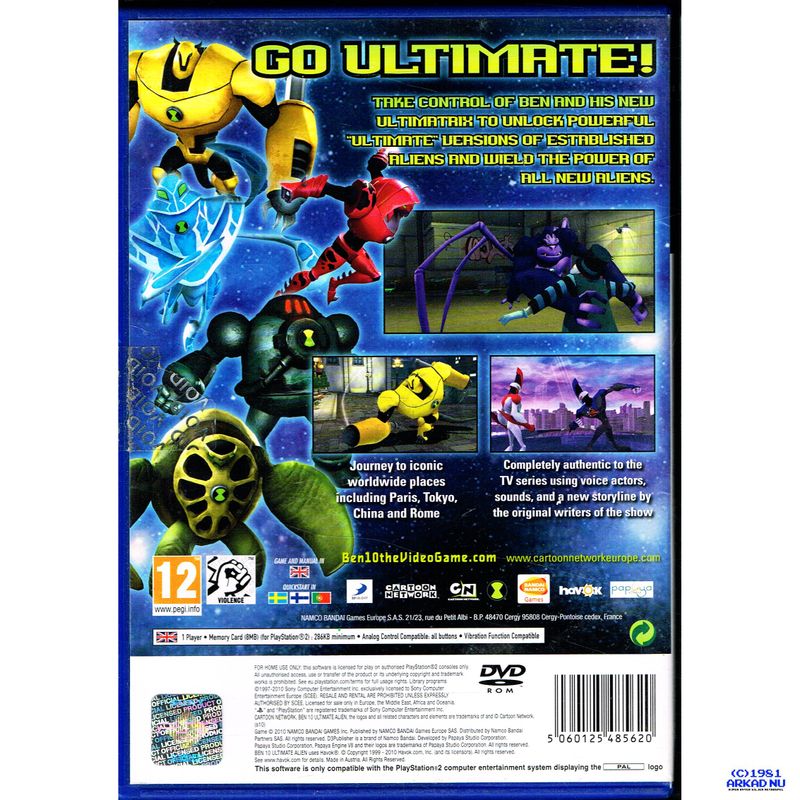 BEN 10 ULTIMATE ALIEN COSMIC DESTRUCTION PS2