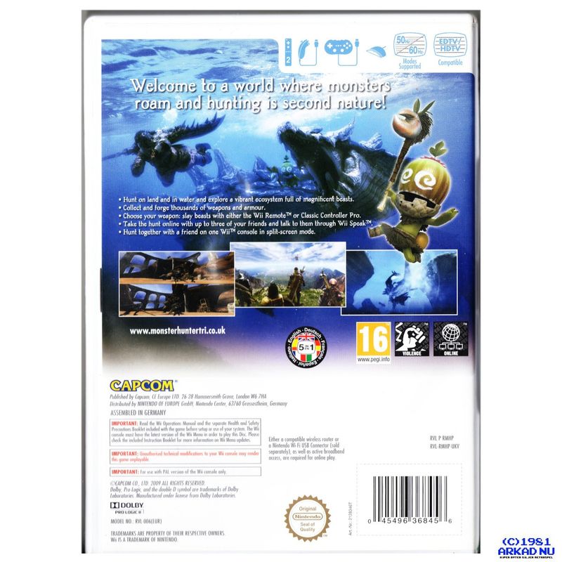 MONSTER HUNTER 3 TRI WII