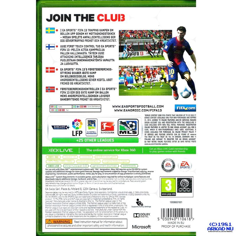 FIFA 13 BONUS EDITION XBOX 360