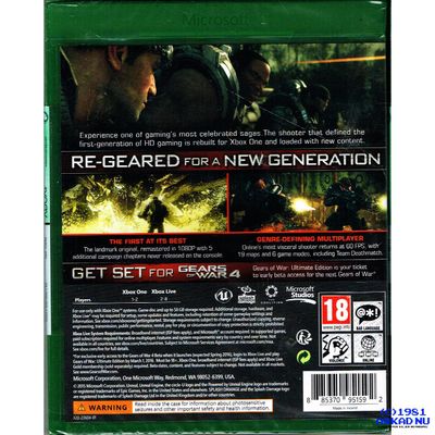 GEARS OF WAR ULTIMATE EDITION XBOX ONE