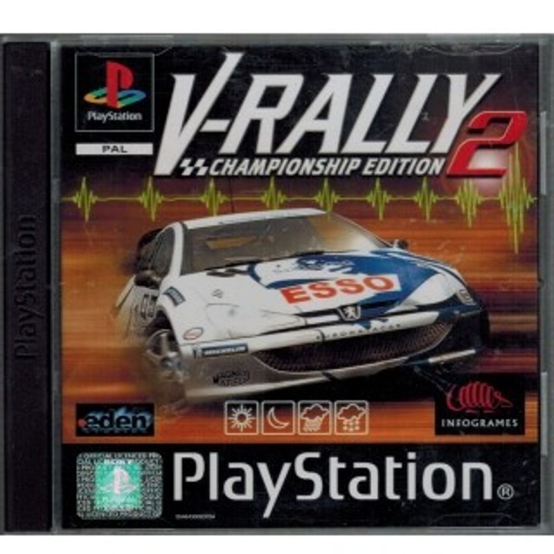 V RALLY 2 PLAYSTATION