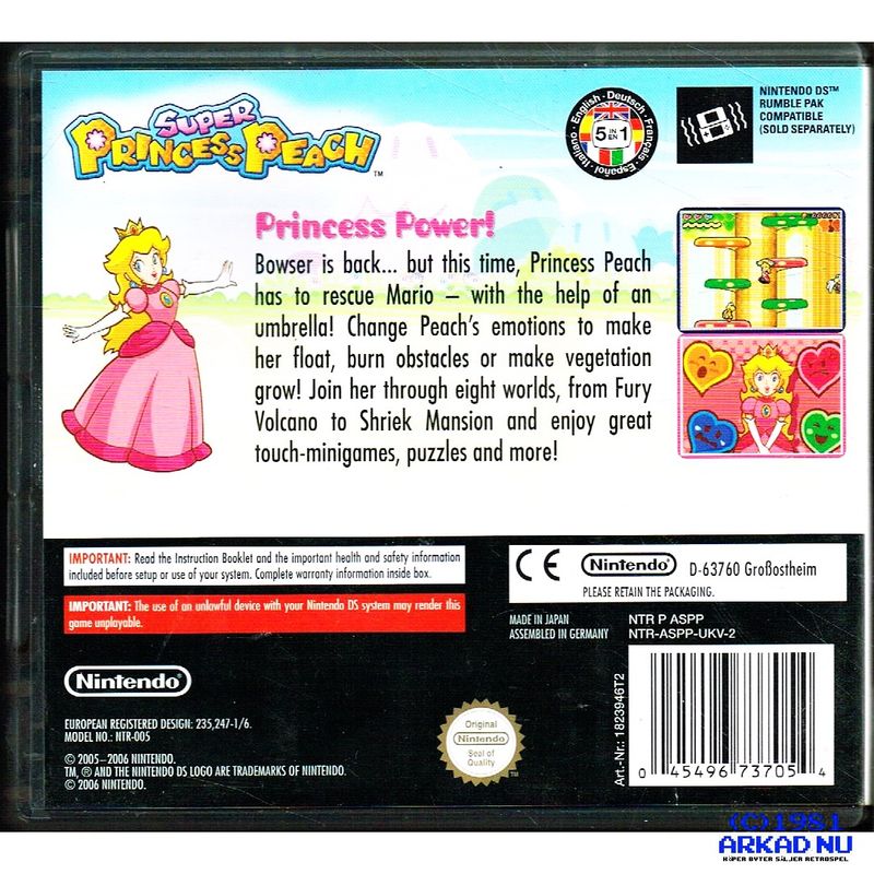 SUPER PRINCESS PEACH DS