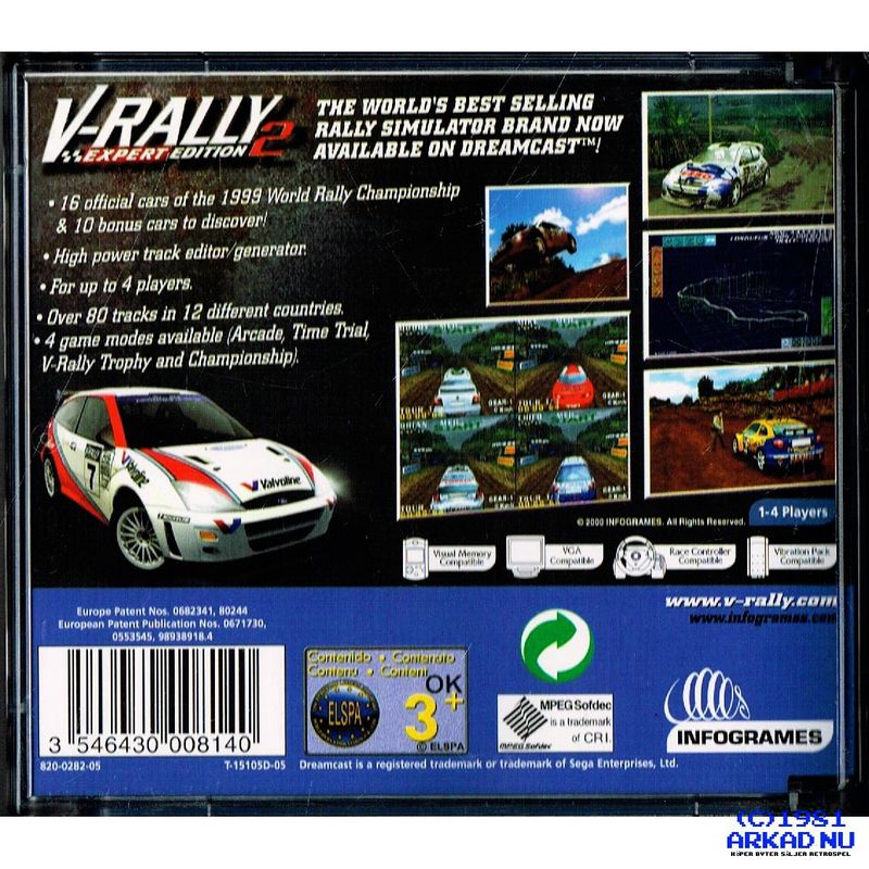 V-RALLY EXPERT EDITION 2 DREAMCAST