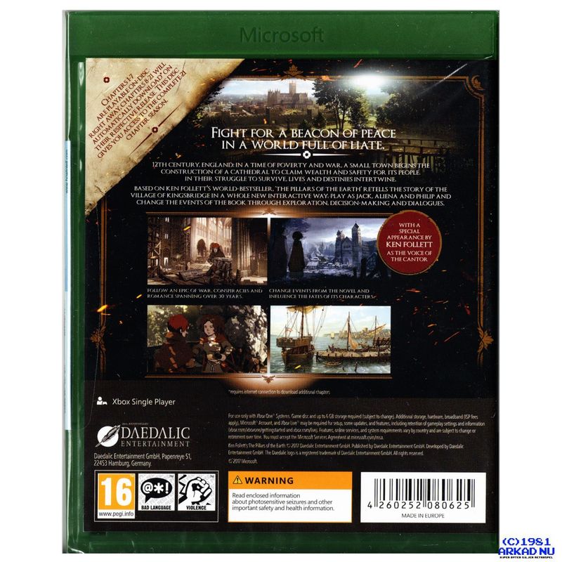 KEN FOLLETS THE PILLARS OF THE EARTH COMPLETE EDITION XBOX ONE