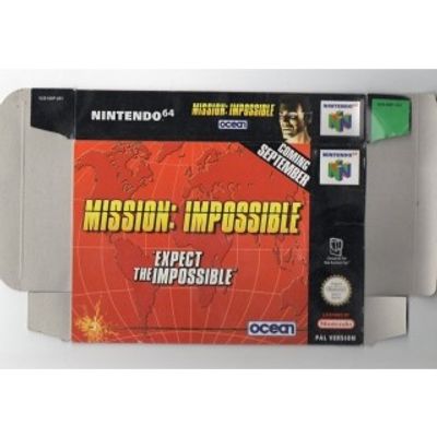 MISSION IMPOSSIBLE N64 REKLAM BOX OUPPVIKT