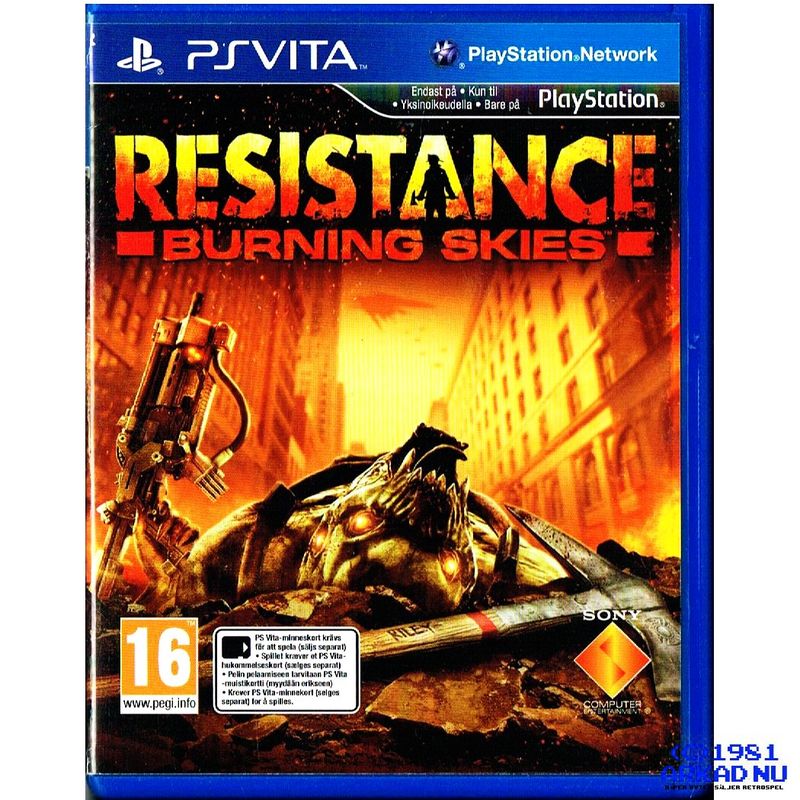 RESISTANCE BURNING SKIES PS VITA