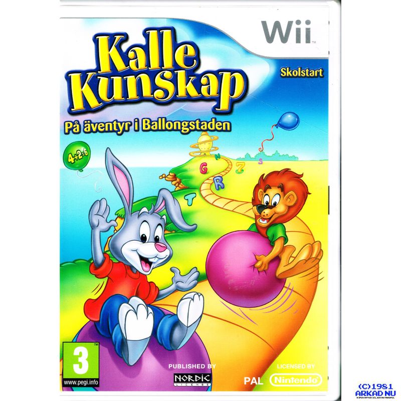 KALLE KUNSKAP PÅ ÄVENTYR I BALLONGSTADEN WII