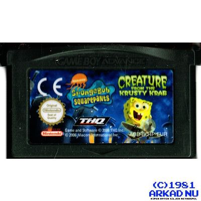 SPONGEBOB SQUAREPANTS CREATURE FROM THE KRUSTY KRAB GBA