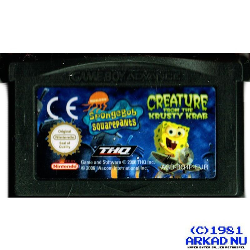 SPONGEBOB SQUAREPANTS CREATURE FROM THE KRUSTY KRAB GBA